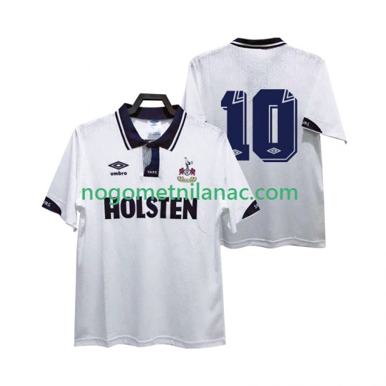 Dres Tottenham Hotspur 10 1991 1993 Retro Domaći Kratkih Rukava - Muški