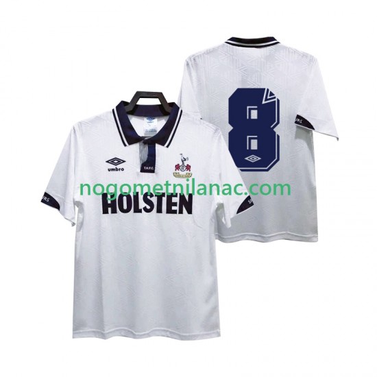 Dres Tottenham Hotspur 8 1991 1993 Retro Domaći Kratkih Rukava - Muški