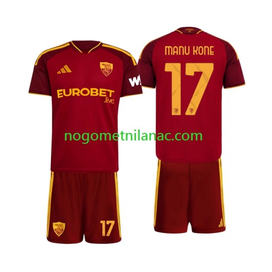 Dres Roma Manu Kone 17 Domaći 2026-2027 Kratkih Rukava - Dječji