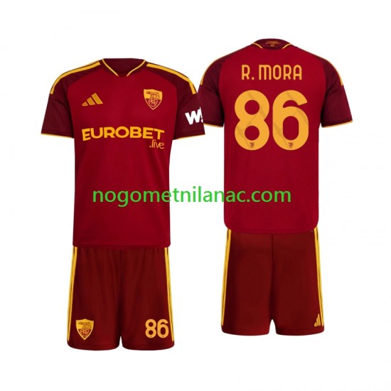 Dres Roma Rodrigo Mora 86 Domaći 2026-2027 Kratkih Rukava - Dječji