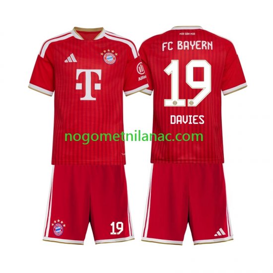 Dres FC Bayern München Alphonso Davies 19 Domaći 2026-2027 Kratkih Rukava - Dječji
