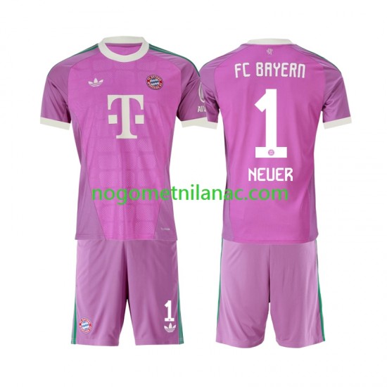 Golmanski Dres - Dres FC Bayern München Manuel Neuer 1 Treći 2026-2027 Kratkih Rukava - Dječji