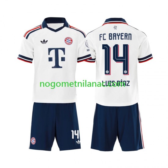 Dres FC Bayern München Luis Diaz 14 Gostujući 2026-2027 Kratkih Rukava - Dječji