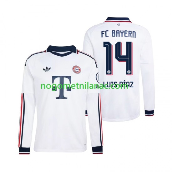 Dres FC Bayern München Luis Diaz 14 Gostujući 2026-2027 Dugim Rukavima - Muški