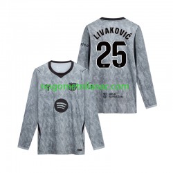 Golmanski Dres - Dres FC Barcelona Dominik Livakovic 25 Gostujući 2026-2027 Dugim Rukavima - Muški