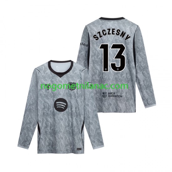 Golmanski Dres - Dres FC Barcelona Wojciech Szczesny 13 Gostujući 2026-2027 Dugim Rukavima - Muški
