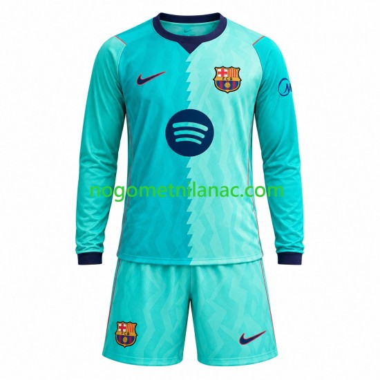 Dres FC Barcelona Treći 2026-2027 Dugim Rukavima - Dječji