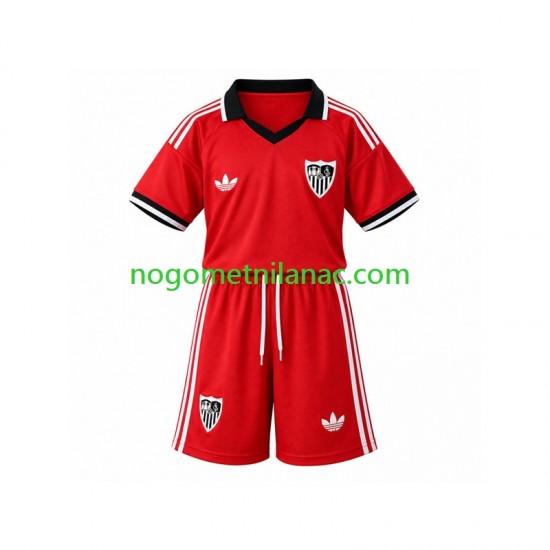 Dres Sevilla FC Retro Domaći 2026-2027 Kratkih Rukava - Dječji