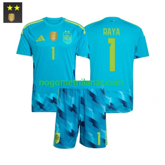 Golmanski Dres - Dres Španjolska David Raya 1 Domaći 2026-2027 Kratkih Rukava - Dječji