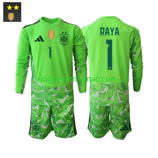 Golmanski Dres - Dres Španjolska David Raya 1 Treći 2026-2027 Dugim Rukavima - Dječji