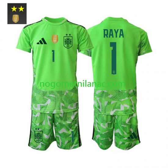 Golmanski Dres - Dres Španjolska David Raya 1 Treći 2026-2027 Kratkih Rukava - Dječji