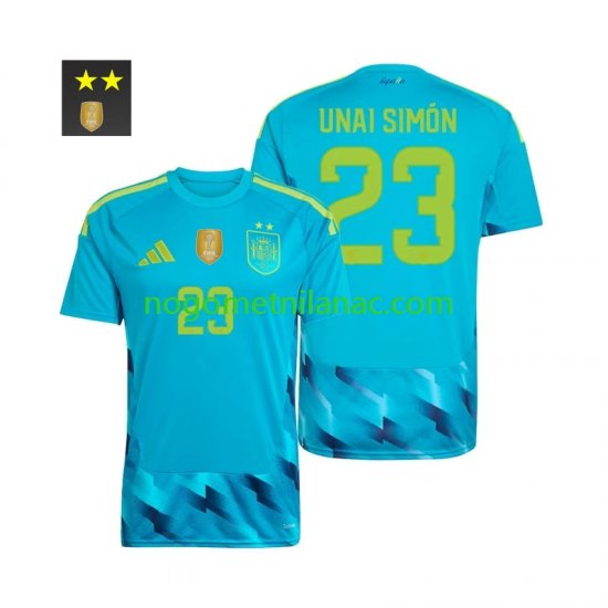Golmanski Dres - Dres Španjolska Unai Simon 23 Domaći 2026-2027 Kratkih Rukava - Muški