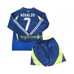 Dres Al Nassr Cristiano Ronaldo 7 Gostujući 2024-2025 Dugim Rukavima - Dječji