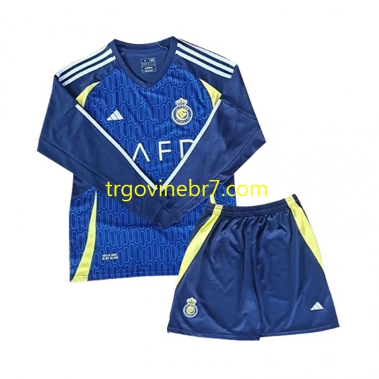 Dres Al Nassr Gostujući 2024-2025 Dugim Rukavima - Dječji