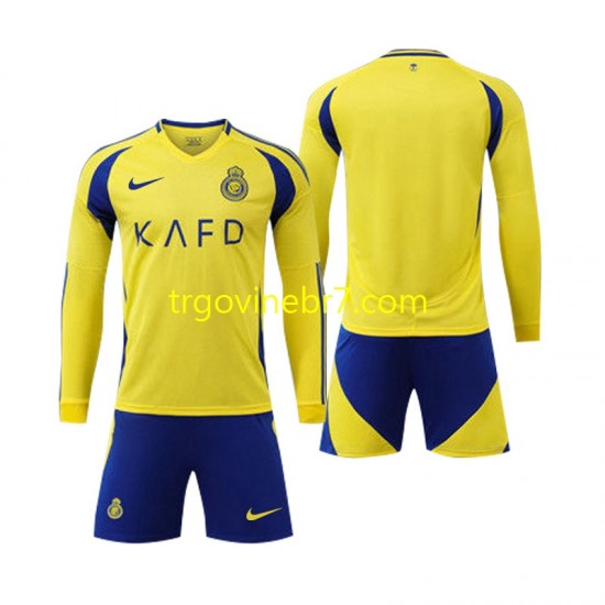 Dres Al Nassr Domaći 2024-2025 Dugim Rukavima - Dječji