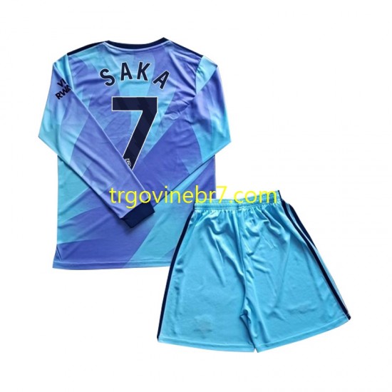 Dres Arsenal Saka 7 Treći 2024-2025 Dugim Rukavima - Dječji