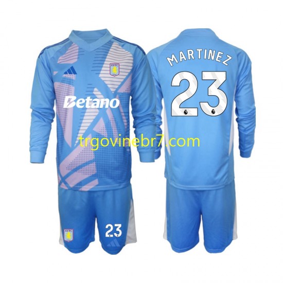 Golmanski Dres - Dres Aston Villa Emiliano Martinez 23 Treći 2024-2025 Dugim Rukavima - Dječji