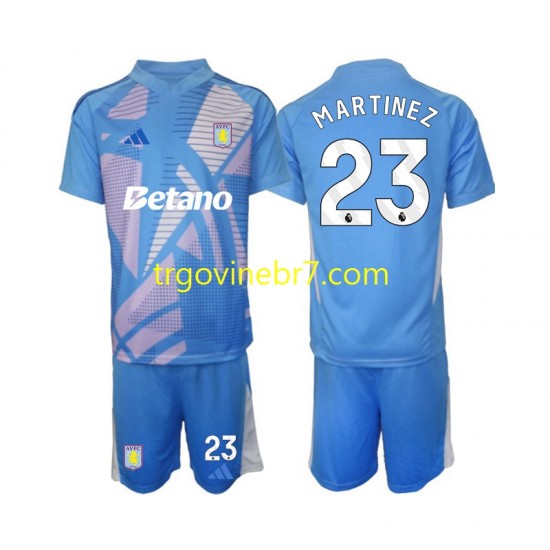 Golmanski Dres - Dres Aston Villa Emiliano Martinez 23 Treći 2024-2025 Kratkih Rukava - Dječji