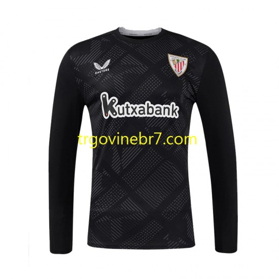 Golmanski Dres - Dres Athletic Bilbao Domaći 2024-2025 Dugim Rukavima - Muški