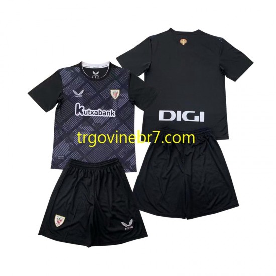 Golmanski Dres - Dres Athletic Bilbao Domaći 2024-2025 Kratkih Rukava - Dječji