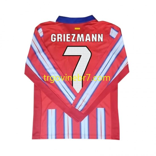 Dres Atlético Madrid Antoine Griezmann 7 Domaći 2024-2025 Dugim Rukavima - Muški