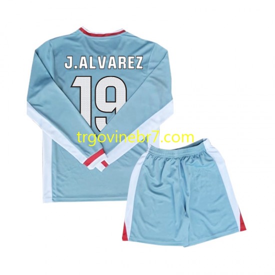 Dres Atlético Madrid Julian Alvarez 19 Gostujući 2024-2025 Dugim Rukavima - Dječji