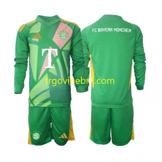 Golmanski Dres - Dres FC Bayern München Četvrti 2024-2025 Dugim Rukavima - Dječji