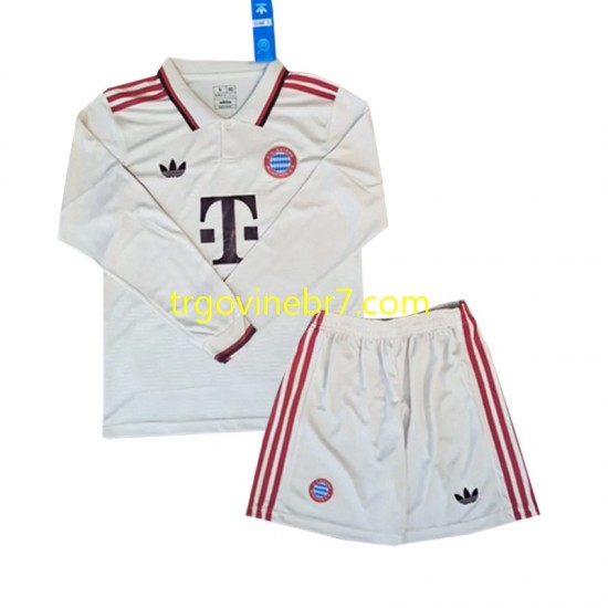 Dres FC Bayern München Treći 2024-2025 Dugim Rukavima - Dječji