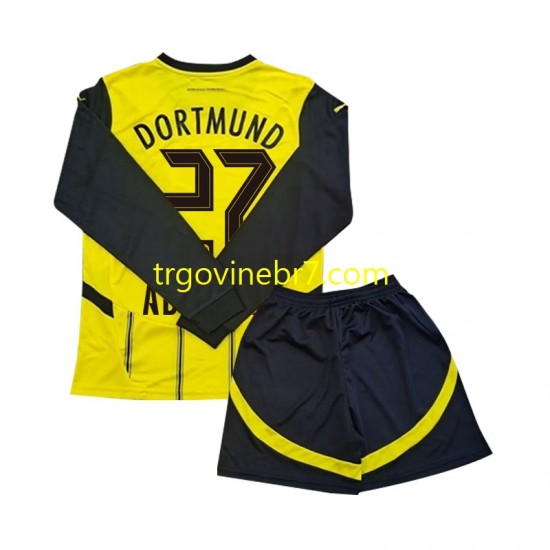 Dres Borussia Dortmund Karim Adeyemi 27 Domaći 2024-2025 Dugim Rukavima - Dječji