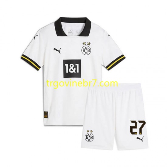 Dres Borussia Dortmund Karim Adeyemi 27 Treći 2024-2025 Kratkih Rukava - Dječji