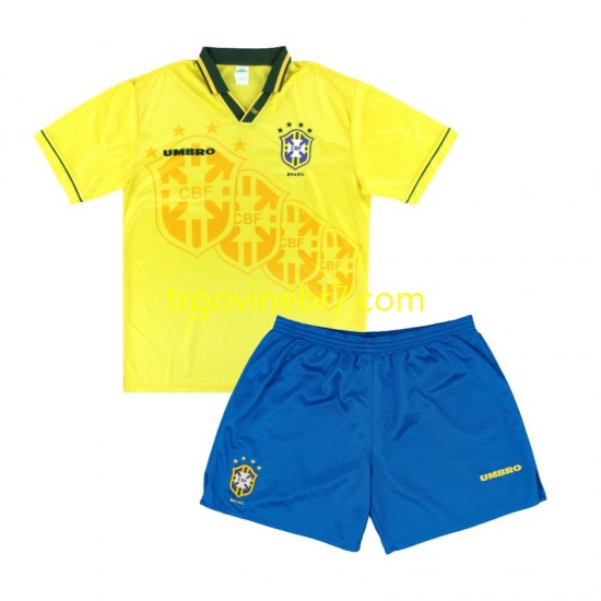 Dres Brazil Retro Domaći 1994 Kratkih Rukava - Dječji