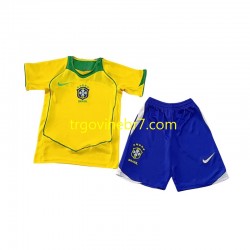 Dres Brazil Retro Domaći 2004 Kratkih Rukava - Dječji