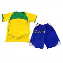 Dres Brazil Retro Domaći 2004 Kratkih Rukava - Dječji