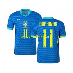 Dres Brazil RAPHINHA 11 Gostujući 2024 Kratkih Rukava - Muški Dres Brazil RAPHINHA 11 Gostujući 2024 Kratkih Rukava - Muški