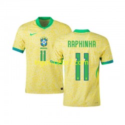 Dres Brazil RAPHINHA 11 Domaći 2024 Kratkih Rukava - Muški Dres Brazil RAPHINHA 11 Domaći 2024 Kratkih Rukava - Muški