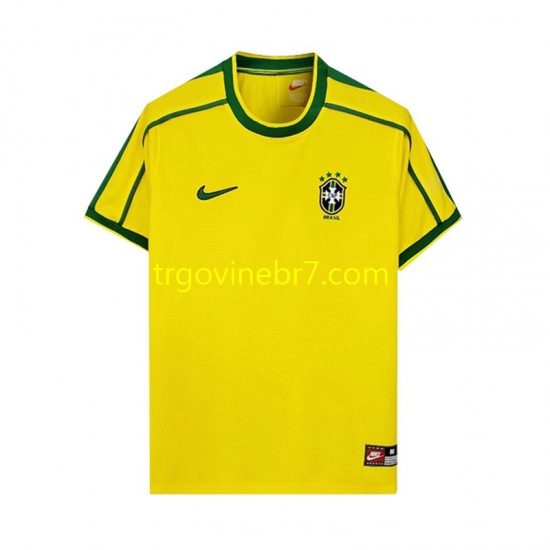 Dres Brazil Retro Domaći 1998 Kratkih Rukava - Muški