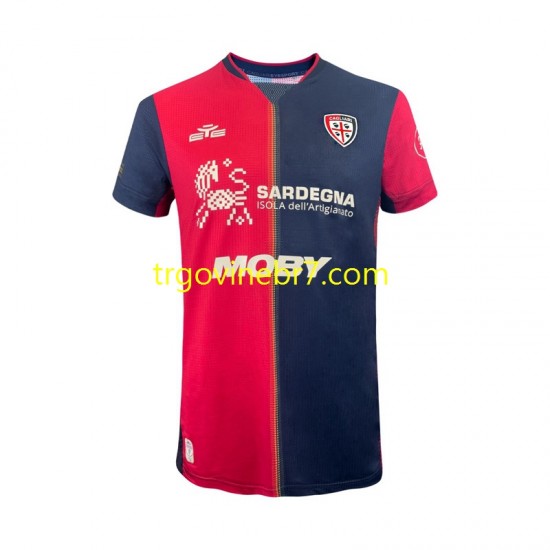 Dres Cagliari Domaći 2024-2025 Kratkih Rukava - Muški