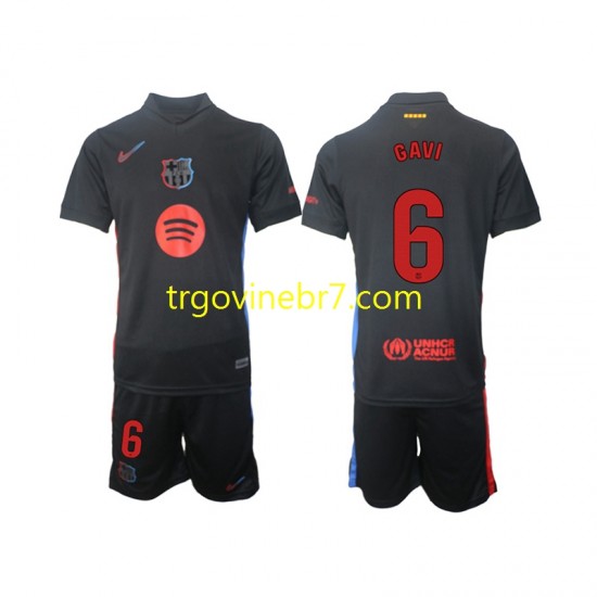 Dres FC Barcelona Gavi 6 Gostujući 2024-2025 Kratkih Rukava - Dječji