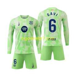 Dres FC Barcelona Gavi 6 Treći 2024-2025 Dugim Rukavima - Dječji