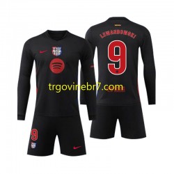 Dres FC Barcelona Robert Lewandowski 9 Gostujući 2024-2025 Dugim Rukavima - Dječji