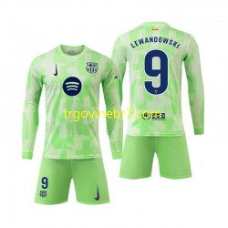 Dres FC Barcelona Robert Lewandowski 9 Treći 2024-2025 Dugim Rukavima - Dječji