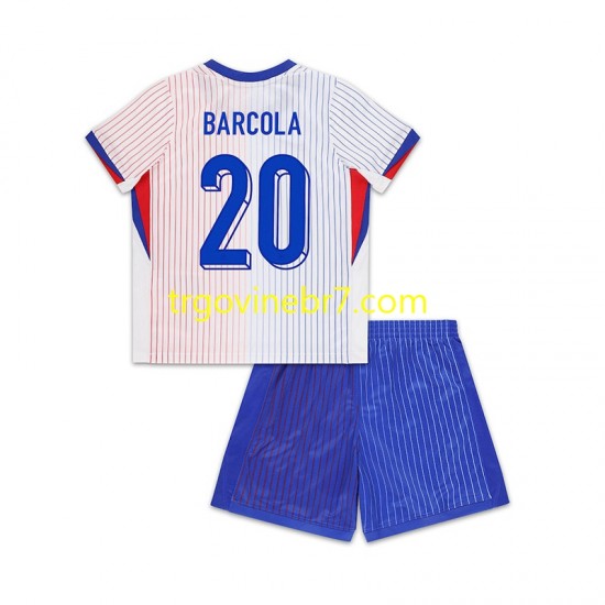 Dres Francuska Bradley Barcola 20 Gostujući 2024 Kratkih Rukava - Dječji