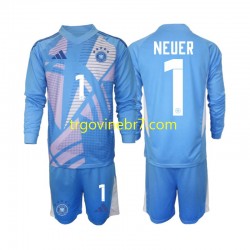 Golmanski Dres - Dres Njemačka Manuel Neuer 1 Četvrti 2024-2025 Dugim Rukavima - Dječji Golmanski Dres - Dres Njemačka Manuel Neuer 1 Četvrti 2024-2025 Dugim Rukavima - Dječji