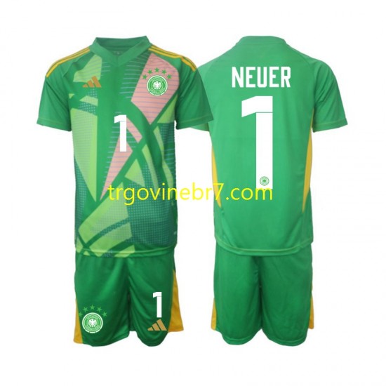 Golmanski Dres - Dres Njemačka Manuel Neuer 1 Treći 2024-2025 Kratkih Rukava - Dječji