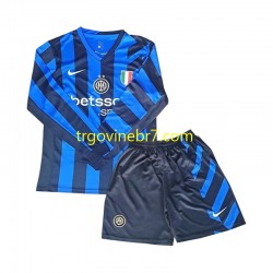 Dres Inter Milan Domaći 2024-2025 Dugim Rukavima - Dječji