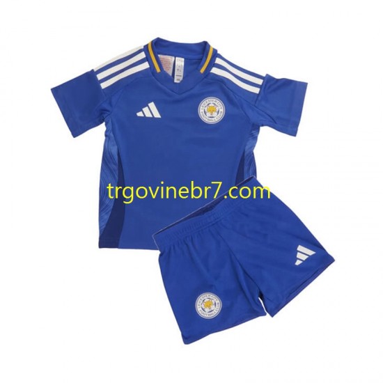 Dres Leicester City Domaći 2024-2025 Kratkih Rukava - Dječji