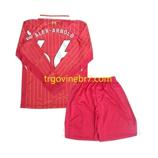 Dres Liverpool Alexander-Arnold 66 Domaći 2024-2025 Dugim Rukavima - Dječji