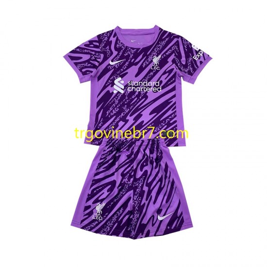 Golmanski Dres - Dres Liverpool Treći 2024-2025 Kratkih Rukava - Dječji