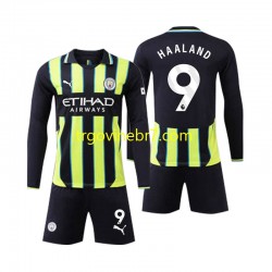 Dres Manchester City Erling Haaland 9 Gostujući 2024-2025 Dugim Rukavima - Dječji Dres Manchester City Erling Haaland 9 Gostujući 2024-2025 Dugim Rukavima - Dječji
