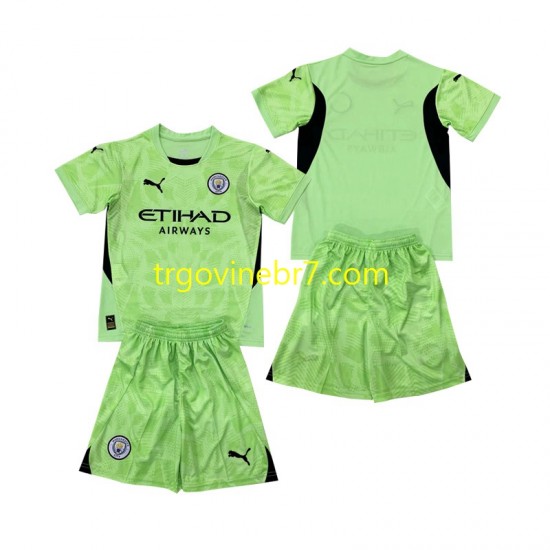 Golmanski Dres - Dres Manchester City 2 Četvrti 2024-2025 Kratkih Rukava - Dječji